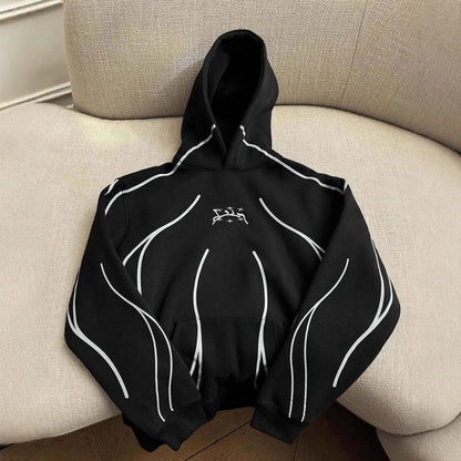 Printed casual men's and women's sports sweatshirt
