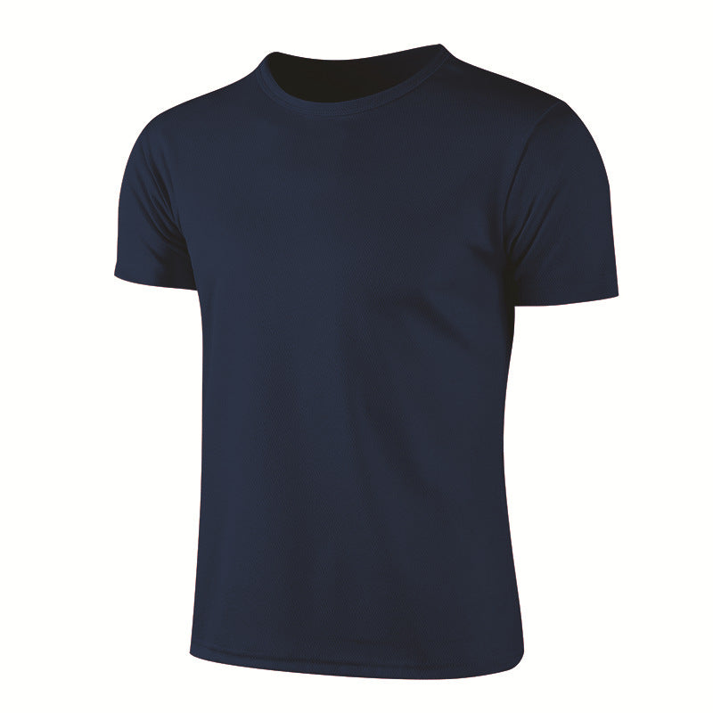 Camiseta Masculina de Manga Curta com Gola Redonda e Secagem Rápida