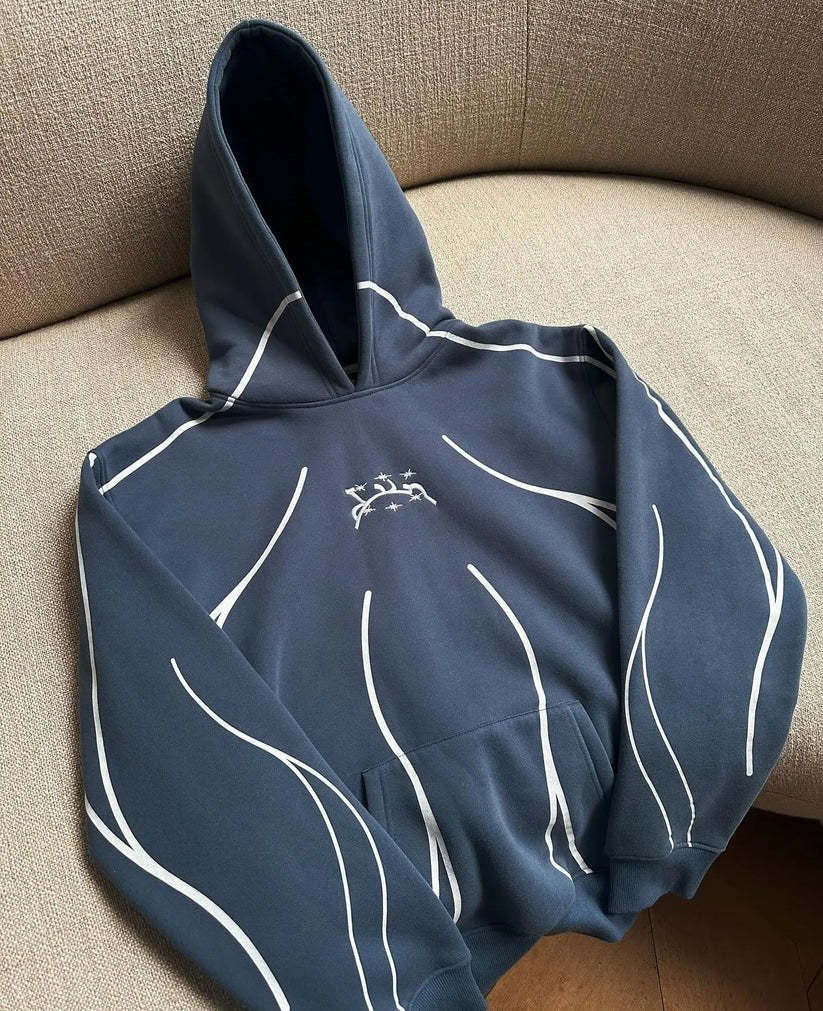 Printed casual men's and women's sports sweatshirt