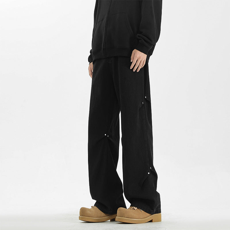 Dark wash baggy jeans