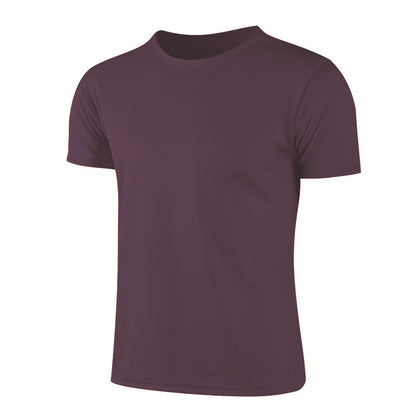 Quick Dry Round Neck Short Sleeve T-Shirt