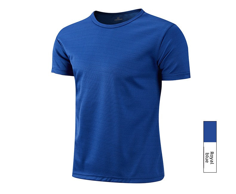 Camiseta Masculina de Manga Curta com Gola Redonda e Secagem Rápida