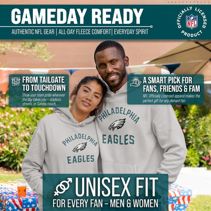 NFL Gameday Hoodie Pullover Sweatshirt for Men and Women | Officially Licensed NFL Gameday Fleece Pullover - Kangaroo Pocket, Ribbed Cuffs, Drawstring Hood, Unisex Fit